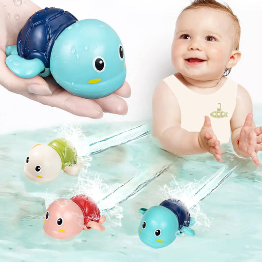 Make a Splash! Wind-Up Bath Buddies: Playful Turtle & Whale